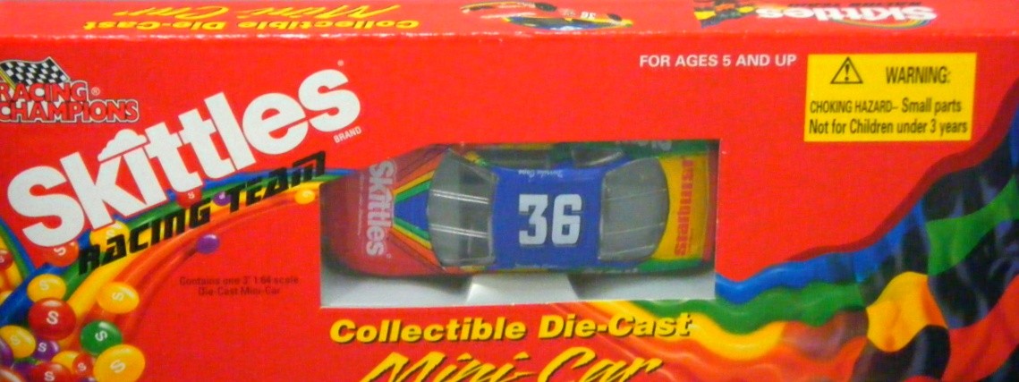 Racing Champions - Rare Skittles Racing On-Pack Jeff Gordon Promo Car