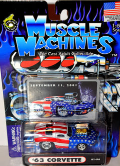 Muscle Machines Stars & Stripes 1963 Chevrolet Corvette Split Window Coupe