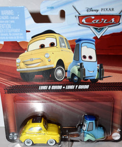 Disney CARS  - Italian Set - Luigi and Guido - Fiat 500 and Forklift