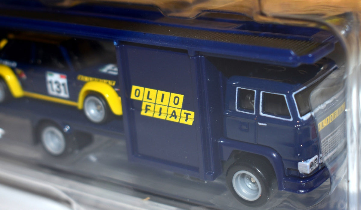 Hot Wheels Car Culture - Team Transport -  Fiat Racing - Fiat 131 Abarth and Second Story Lorry