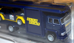 Hot Wheels Car Culture - Team Transport -  Fiat Racing - Fiat 131 Abarth and Second Story Lorry