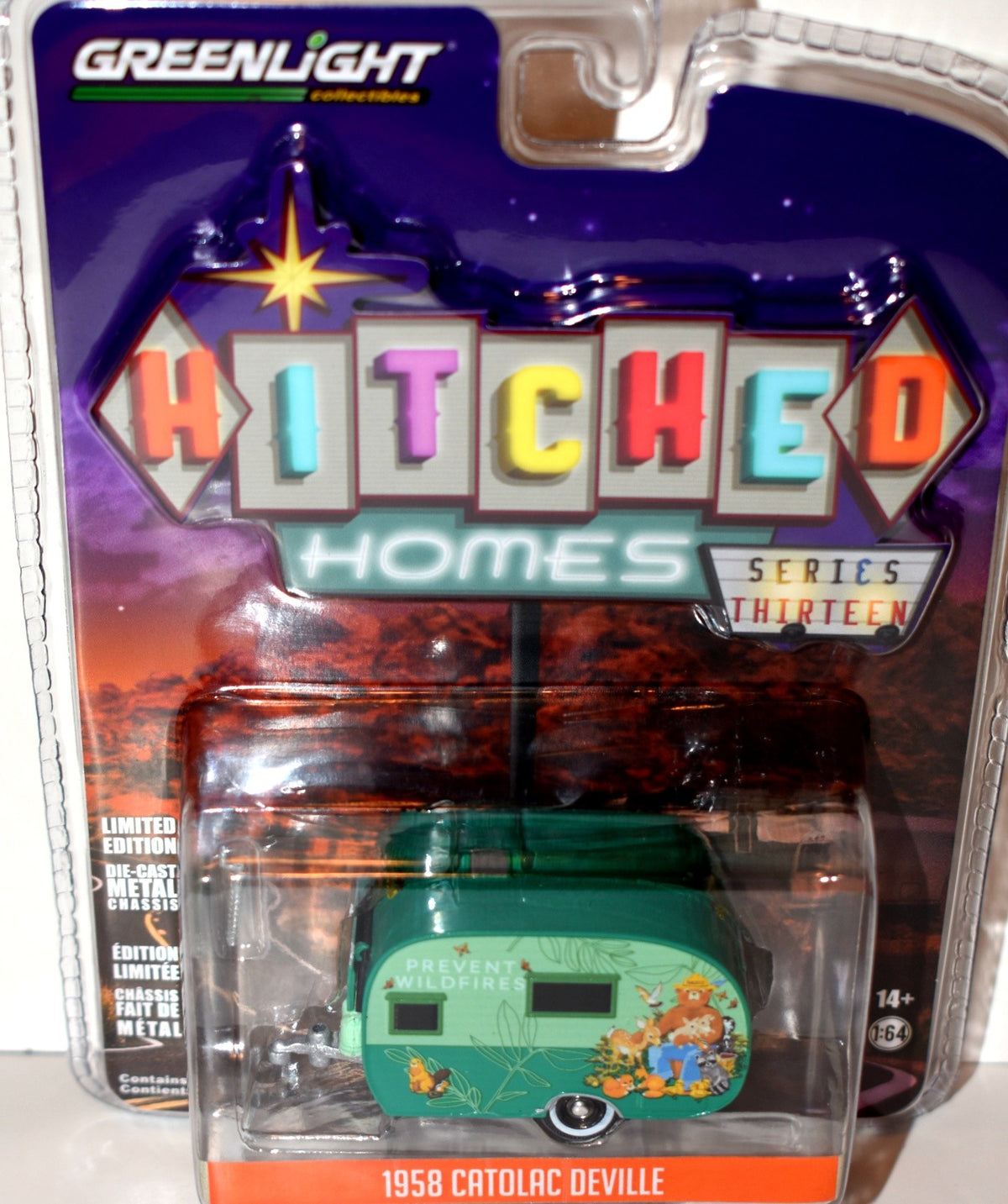 Greenlight Hitched Homes - 1958 Catolac Deville Travel Trailer - Smokey The Bear