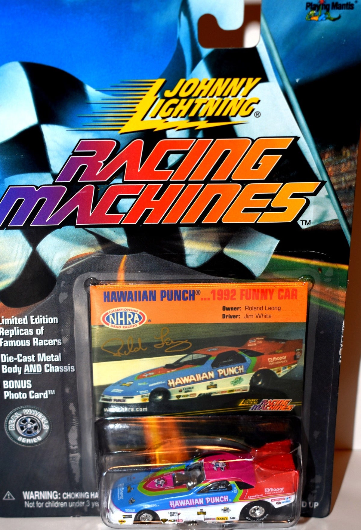 Johnny Lightning Racing Machines - Roland Leong's 1994 Dodge Daytona Hawaiian Punch Funny Car
