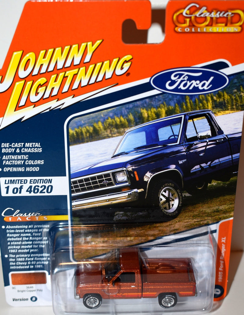 Johnny Lightning Classic Gold - 1985 Ford Ranger XL Pickup Truck