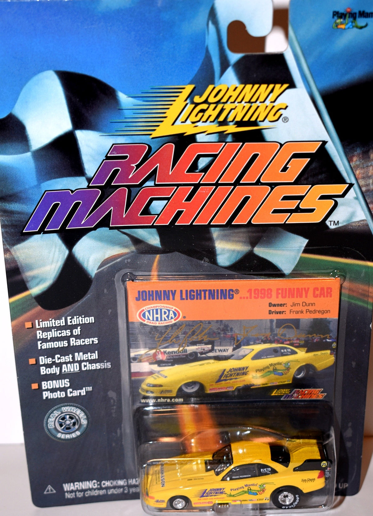 Johnny Lightning Promo - Racing Machines - Frank Peterson JL/Playing Mantis Dodge Avenger Funny Car