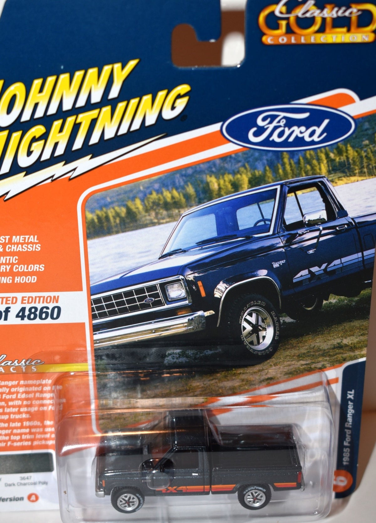 Johnny Lightning Classic Gold - 1985 Ford Ranger XL Pickup Truck