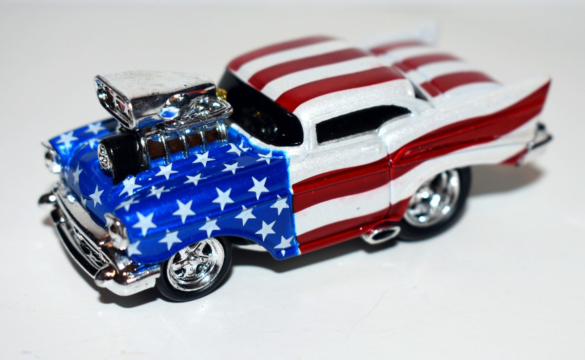 Muscle Machines 1957 Chevrolet Bel Air Stars and Stripes Hot Rod