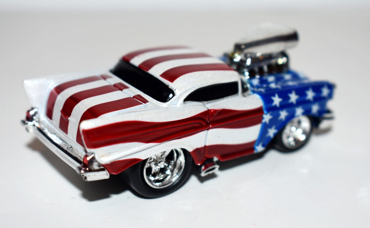 Muscle Machines 1957 Chevrolet Bel Air Stars and Stripes Hot Rod