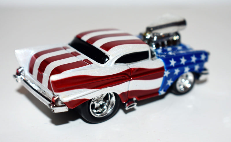 Muscle Machines 1957 Chevrolet Bel Air Stars and Stripes Hot Rod