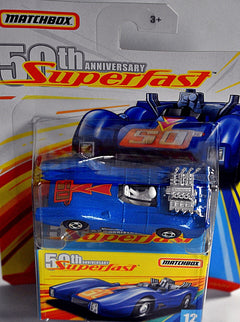 Matchbox -  50th Anniversary Superfast -  Blue Shark Race Car