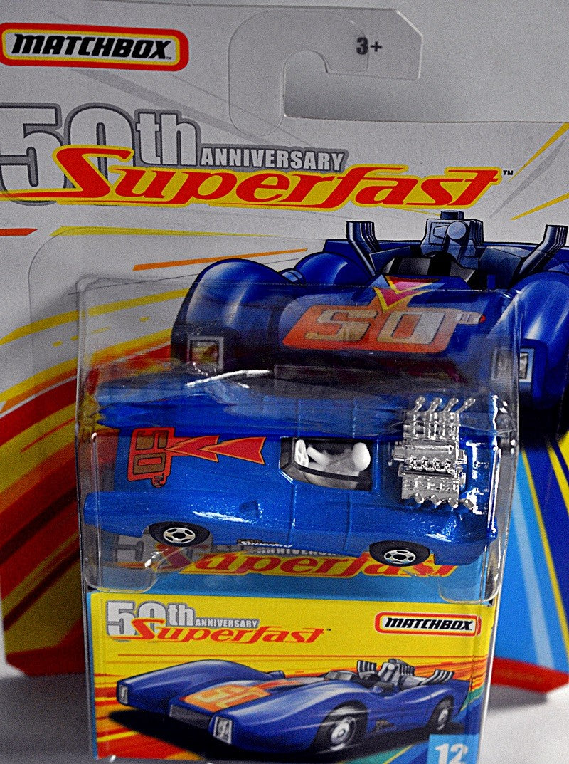 Matchbox -  50th Anniversary Superfast -  Blue Shark Race Car