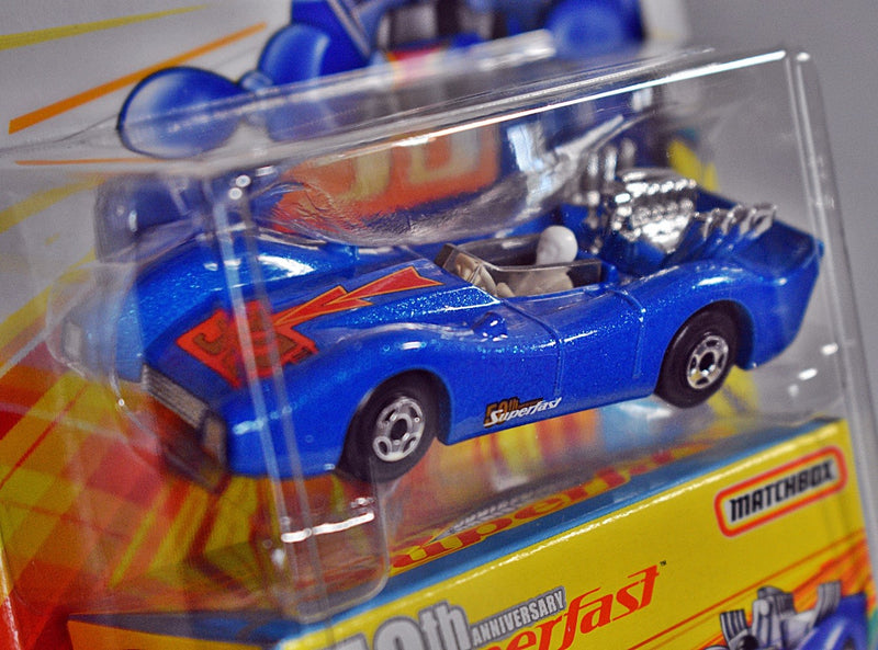 Matchbox -  50th Anniversary Superfast -  Blue Shark Race Car