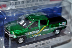Greenlight Hot Pursuit - Rare Green machine Chase Vehicle - Mexico City Police RAM 2500 Pickup Truck
