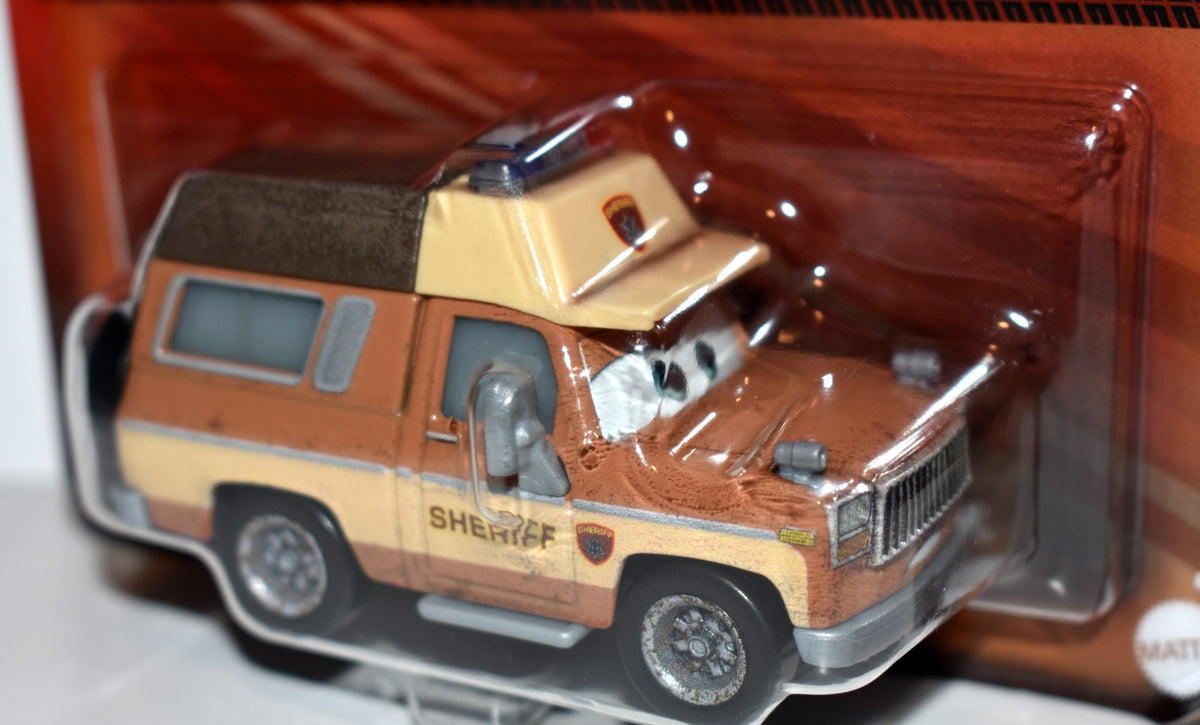 Disney CARS - Tony Motorfleet - Sheriff Dept Chevy Squarebody with Camper Top