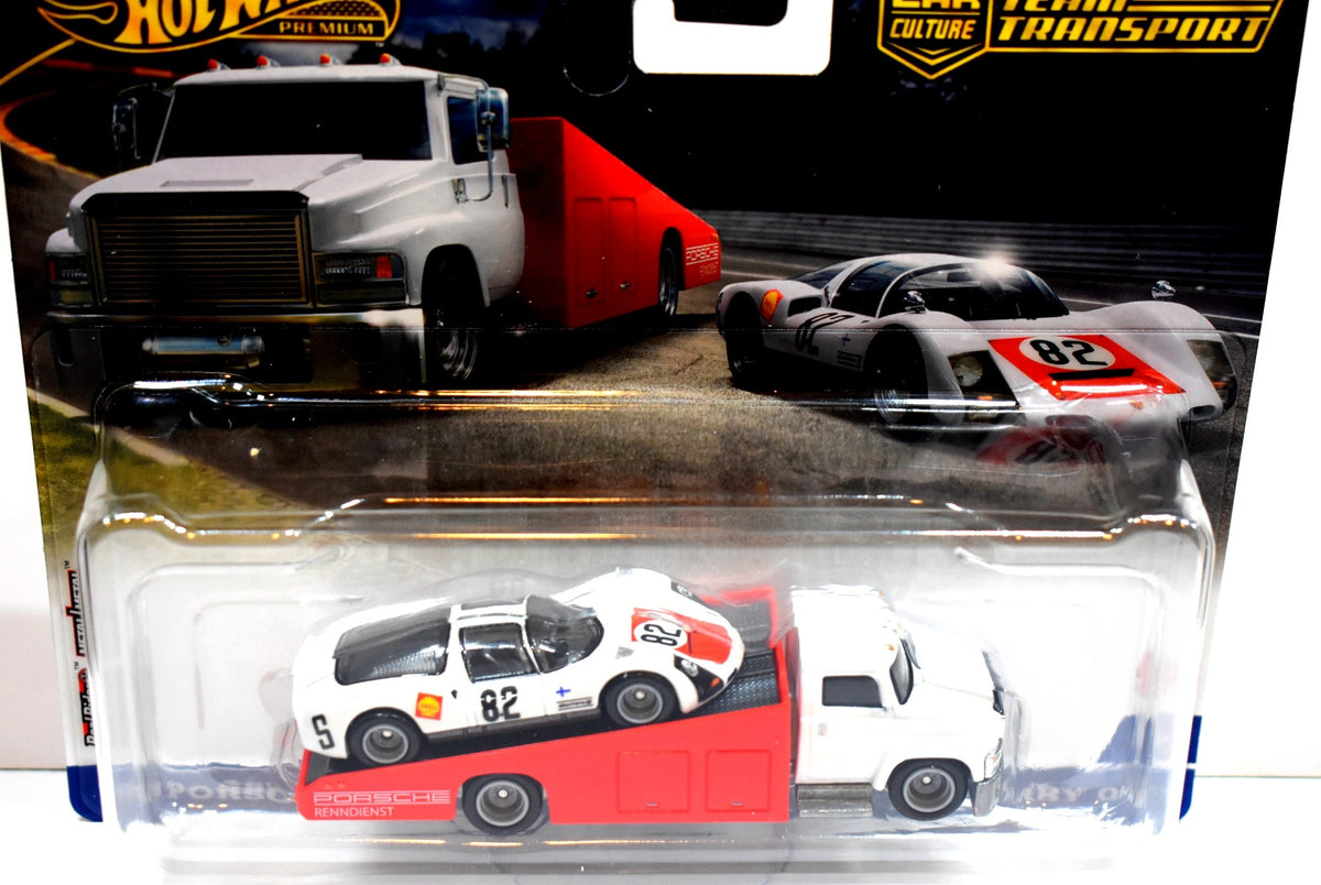 Hot Wheels Car Culture - Team Transport - 1966 Porsche 906 Carrera 6 & Race Transporter