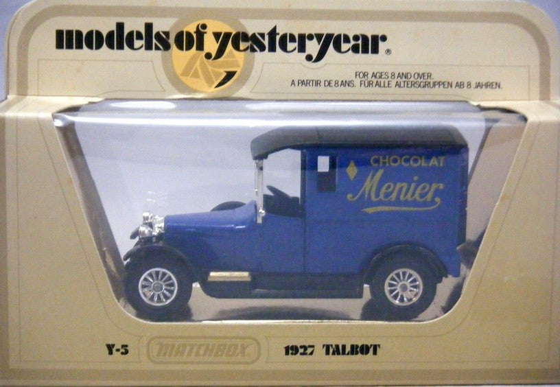 Matchbox - Models of Yesteryear Y5 1927 Talbot Menier Chocolat Van