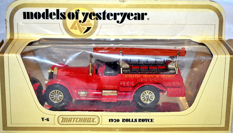 Matchbox Models of Yesteryear - Y-6 1920 Rolls Royce Fire Engine