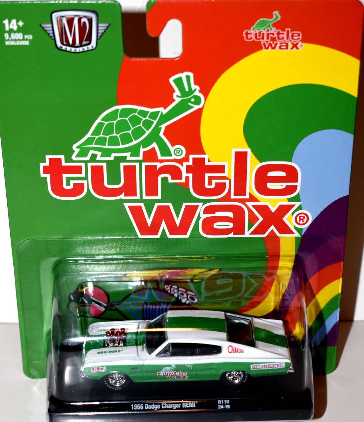 M2 Machines Drivers - Turtle Wax sponsored 1966 Dodge Charger Hemi