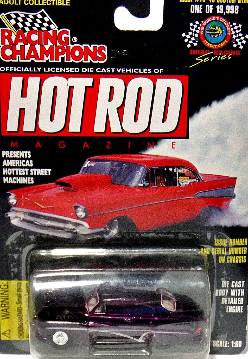 Racing Champions Hot Rod Magazine– 1949 Mercury Custom Lead Sled