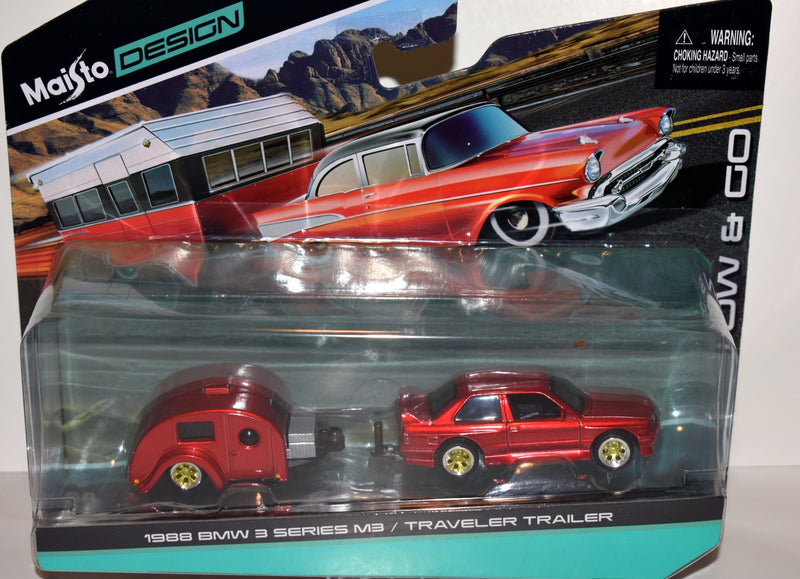 Maisto - Tow and Go - BMW M3 and Traveler Trailer set