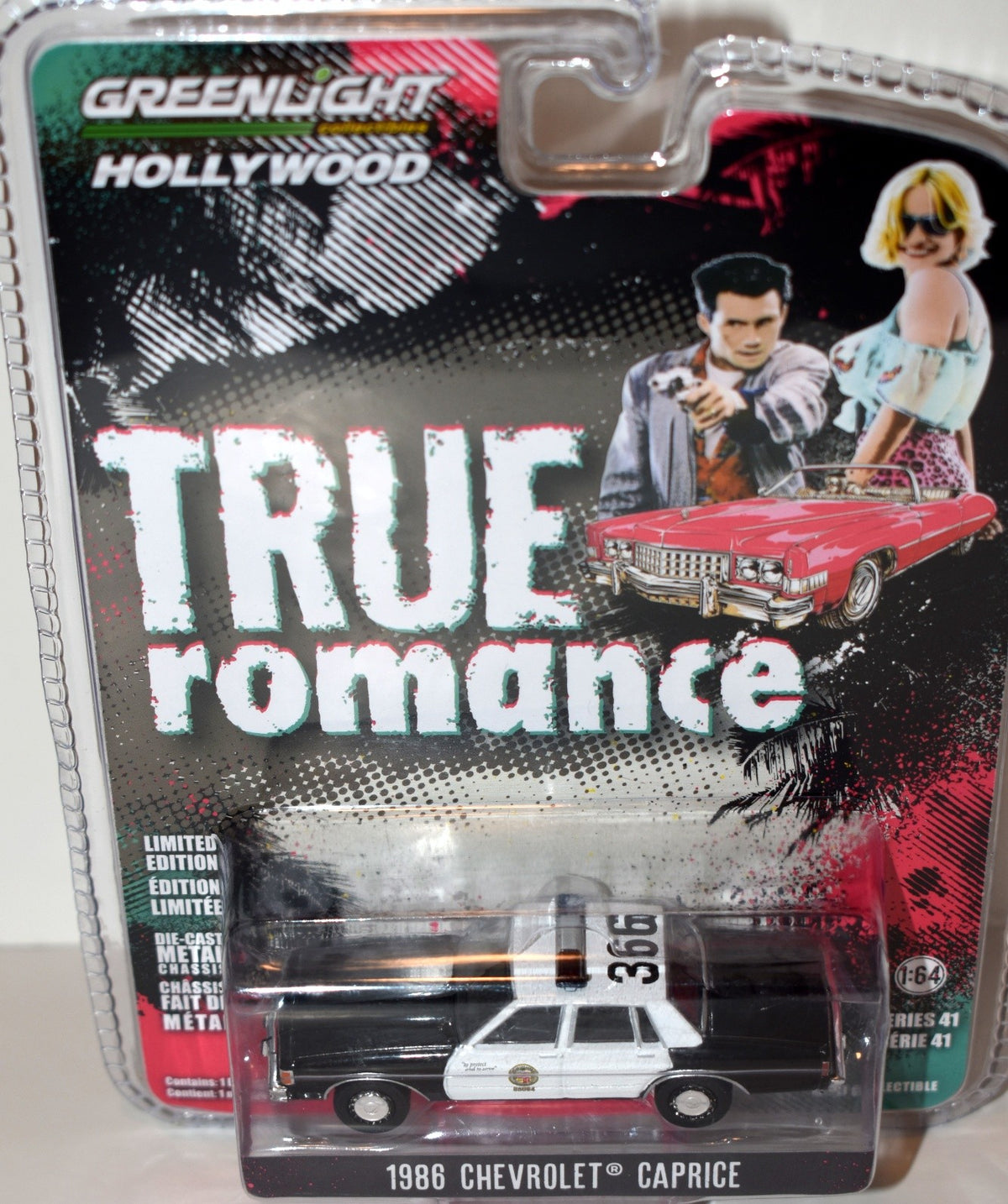 Greenlight Hollywood - True Romance - 1986 Chevrolet Caprice Police Car