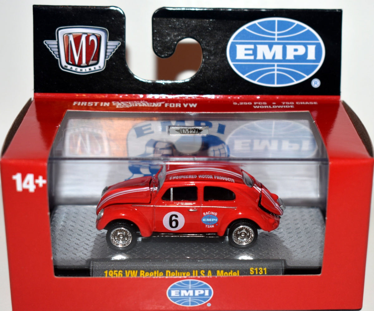 M2 Machines Auto-Thentics - 1956 Empi VW Beetle Deluxe USA Model