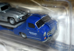 Hot Wheels Car Culture - Team Transport - Mercedes 300 SL Race Car and 1955 Mercedes Blaus Wunder Transport Truck