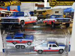 Hot Wheels Team Transport - NHRA -  VP Racing - 1963 Chevy Nova 396 Gasser and 1988 Chevy Silverado 3500 Pickup Truck