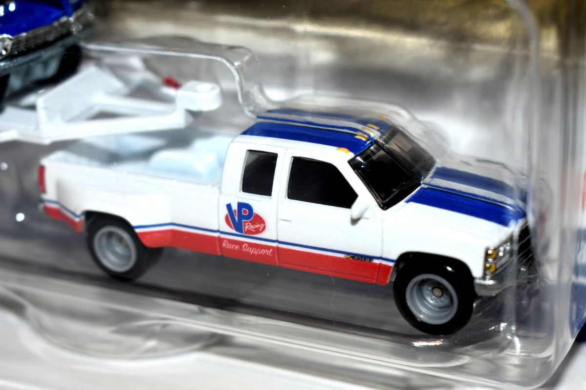 Hot Wheels Team Transport - NHRA -  VP Racing - 1963 Chevy Nova 396 Gasser and 1988 Chevy Silverado 3500 Pickup Truck