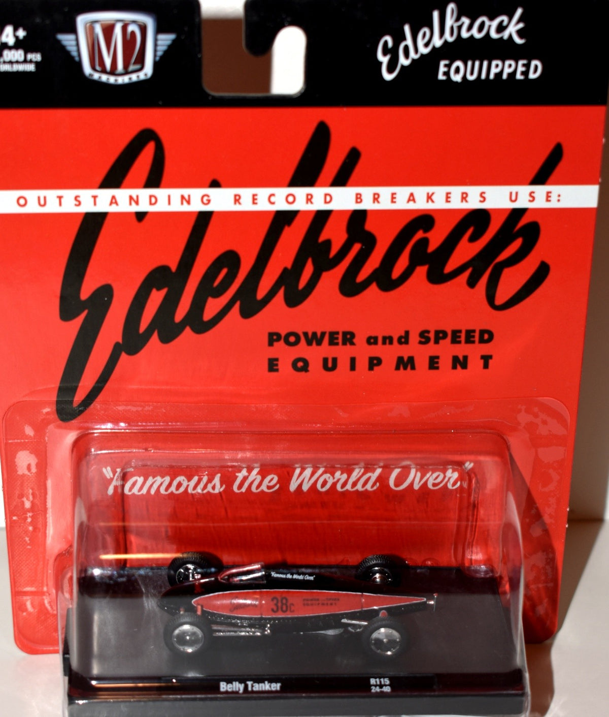 M2 Machines Edelbrock Belly Tanker Race Car