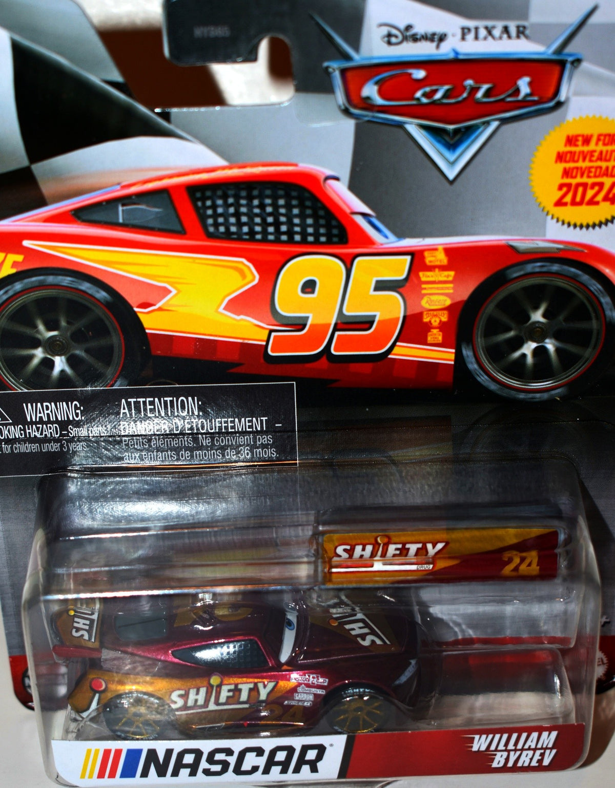 Disney CARS - NASCAR Series - William Byron - Shifty William Byrev Stock Car