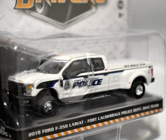 Greenlight Dually Drivers - Ford F-350 Lariat Pickup Truck - Ft Lauderdale Police Dive & Rescue Team