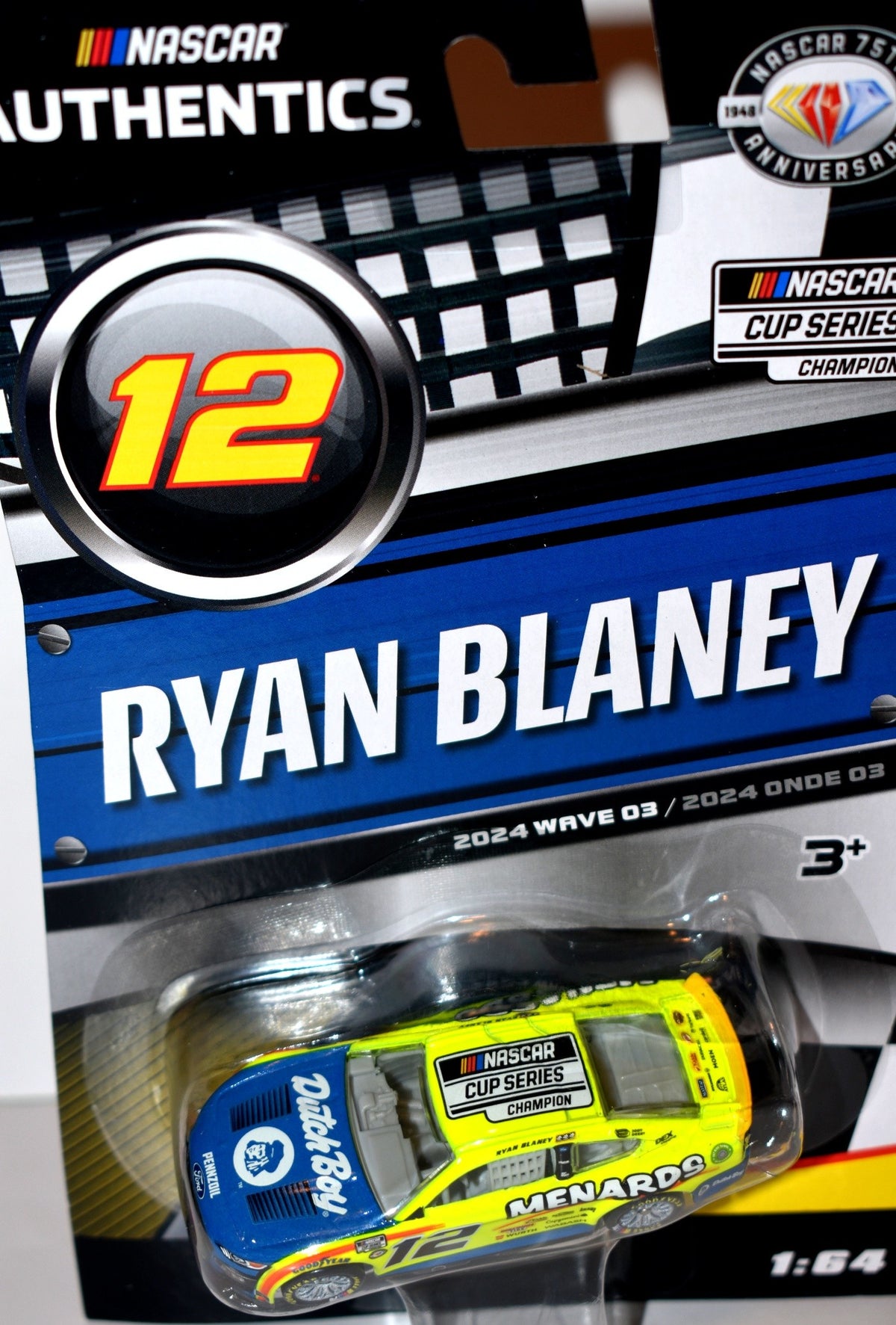 NASCAR Authentics - Chase Car - Ryan Blaney Dutch Boy Menards Champions Ford Mustang