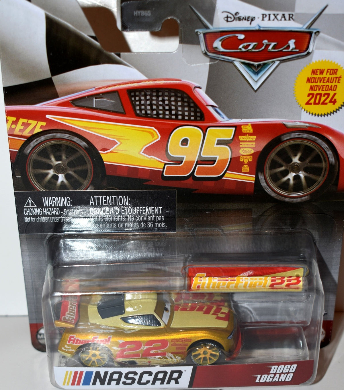 Disney CARS - NASCAR Series Gold Car - GoGo Logano Ford Mustang