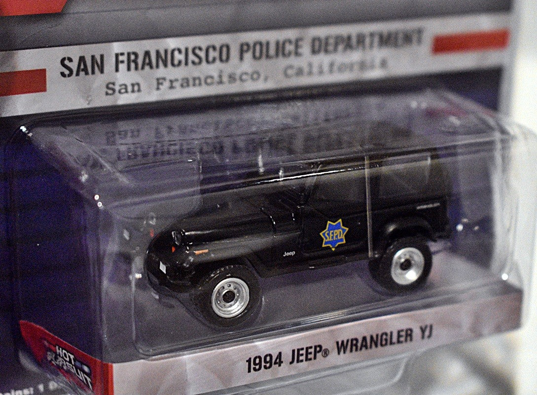 Greenlight - Hot Pursuit - San Francisco Police Dept 94 Jeep Wrangler YJ