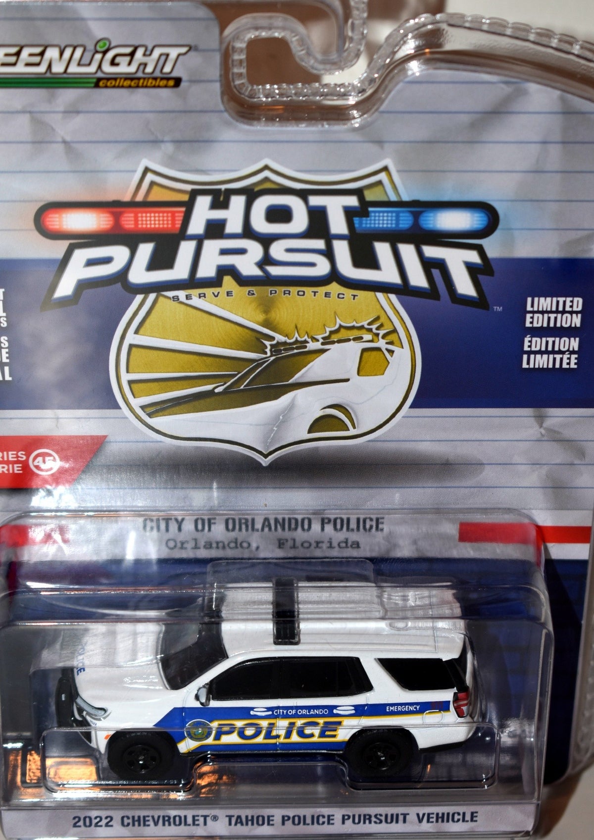 Greenlight -  Hot Pursuit - City of Orlando 2022 Chevy Tahoe Police Pursuit Utility