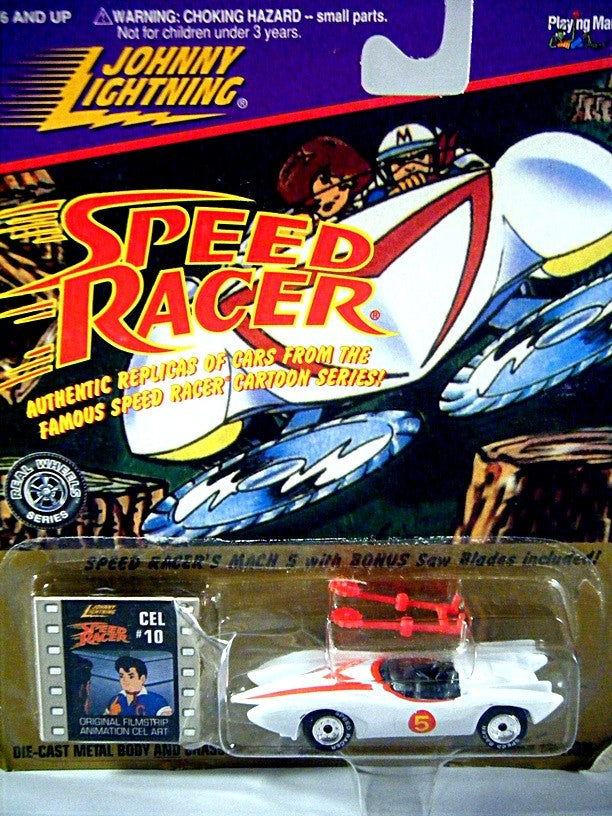 Johnny Lightning Speed Racer Gold Card - Mach 5 Race Car