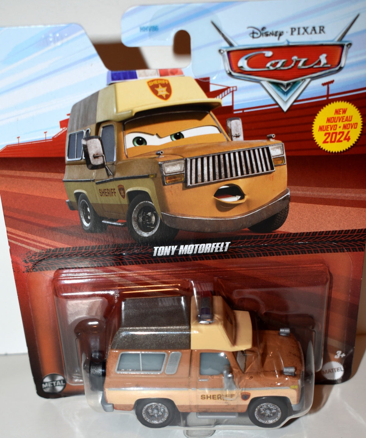 Disney Cars - Tony Motorfelt - Chevrolet Square Body Sheriff Pickup with Camper