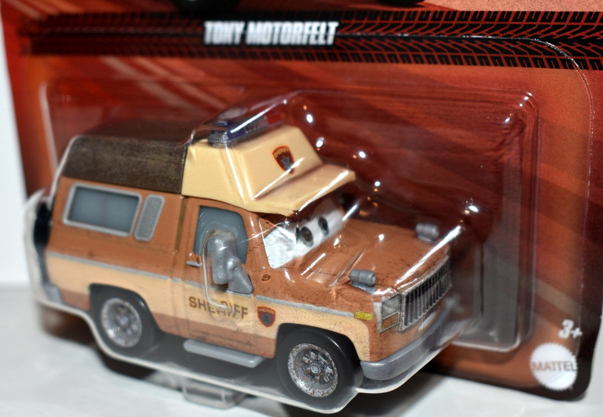 Disney Cars - Tony Motorfelt - Chevrolet Square Body Sheriff Pickup with Camper