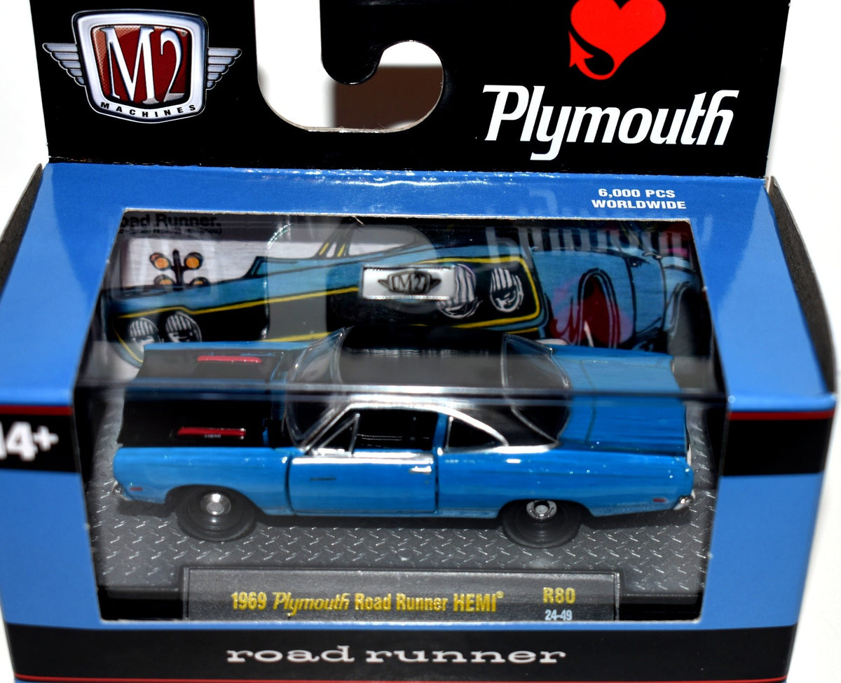 M2 Machines Detroit-Muscle 1969 Plymouth Hemi Road Runner