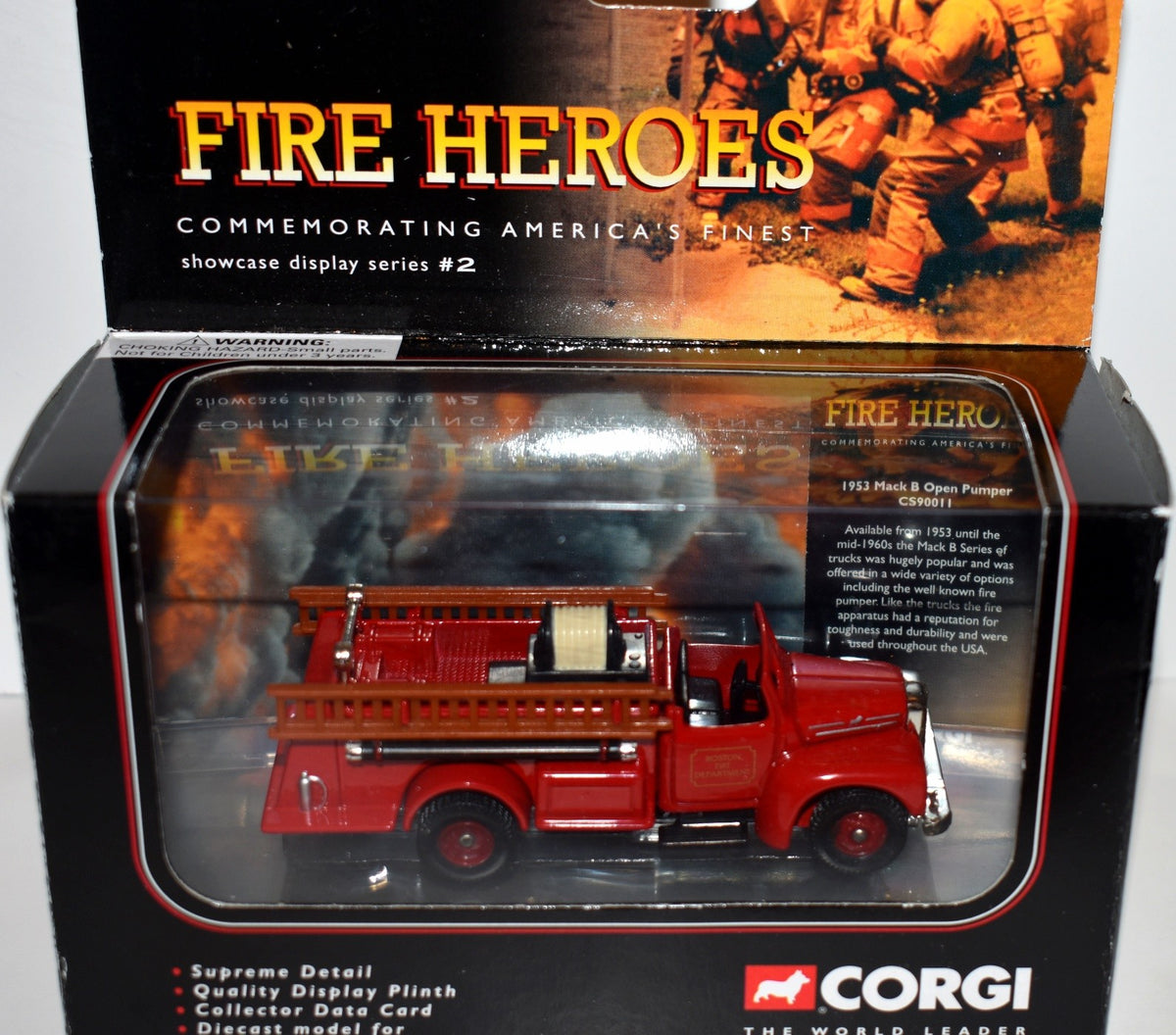 Corgi -  Boston Fire Dept 1953 Mack Open B Pumper