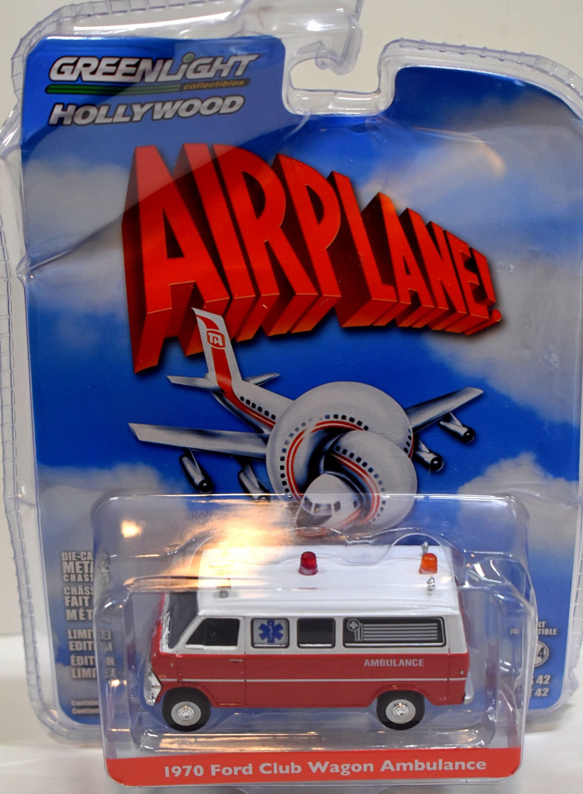 Greenlight Hollywood - Airplane - 1970 Ford Club Wagon Ambulance