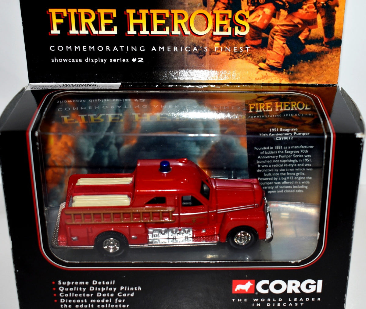 Corgi  1951 Seagrave 70th Anniversary Pumper - San Francisco, CA Fire Department