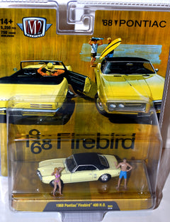 M2 Diorama Sets - M2 Vintage Beach Set - 1968 Pontiac Firebird 400 H.O.