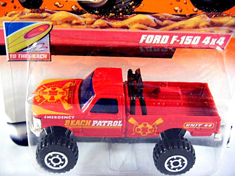 Matchbox 2000 Millennium Logo Chase Series Ford F-150 4x4 Lifeguard Pickup Truck