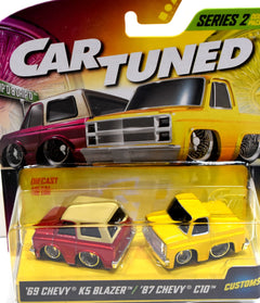 MGA Entertainment - CarTuned Chevy Truck Set - Custom 69 Chevy Blazer & 87 Chevy C10 Pickup Truck