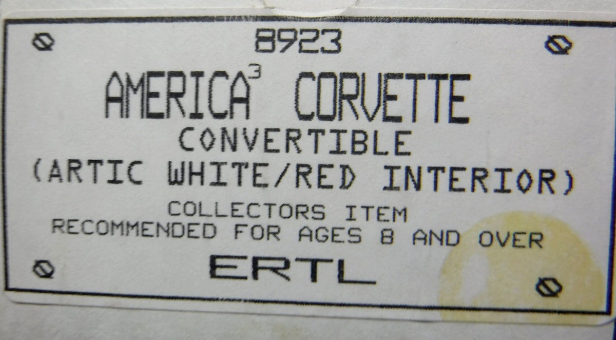AMT Dealer Promo - 1992 Chevrolet Corvette Americas Cup Convertible