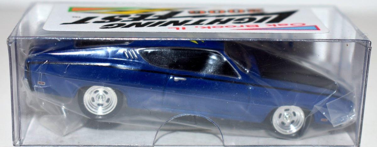 Johnny Lightning Promos - Rare: 2006 Lightning Fest Yellow Logo ET Charity Racing Car - 1969 Ford Torino Talladega