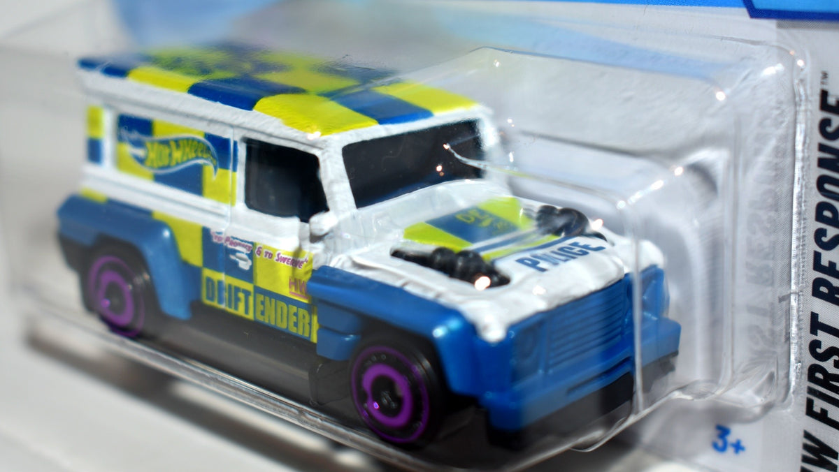 Hot Wheels - New for 2025 - Drift Ender Custom Land Rover Defender 90 Twin Turbo Police Truck