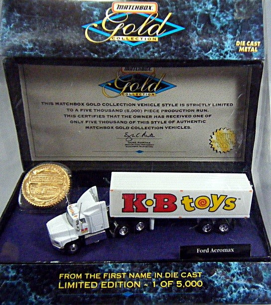 Matchbox Gold Coin Collection - Ford Aeromax KB Toys Promo Truck